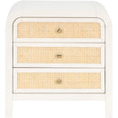  Color_Off White/ White -- Siena White Ash Wood And Natural Cane Nightstand IMAGE 3