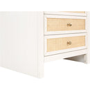  Color_Off White/ White -- Siena White Ash Wood And Natural Cane Nightstand IMAGE 8