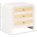  Color_Off White/ White -- Siena White Ash Wood And Natural Cane Nightstand IMAGE 9