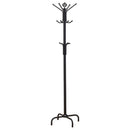 Coaster Furniture Collier 2019 12 Hook Freestanding Coat Rack Hat Hanger - Black