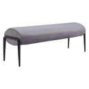  Zuo Glatt 110350 Bench - Grey IMAGE 1