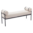  Zuo Barrow 110353 Bench - Cream IMAGE 1