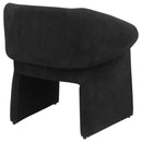  Coaster Furniture Ramsey 907524 Upholstered Sloped Arm Accent Chair - Black IMAGE 7