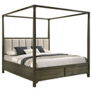  Size_King --  Gran Park 224931KE Eastern King Canopy Bed - Dark Cocoa IMAGE 1