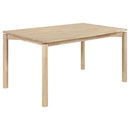  Coaster Furniture Parkridge 108551 59-inch Rectangular Dining Table - White Washed IMAGE 1