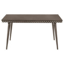  Coaster Furniture Onslow 108621 59-inch Rectangular Wood Dining Table - Dark Brown IMAGE 3