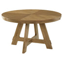  Coaster Furniture Danvers 109150 Round 54-inch Wood Dining Table - Brown Oak IMAGE 1