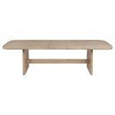  Coaster Furniture Kailani 109381 110-inch Rectangular Wood Dining Table - Beige Oak IMAGE 5