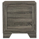 Coaster Furniture Wright 223342 2-Drawer Nightstand Bedside Table - Brown Oak IMAGE 3