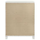  Coaster Furniture Marmore 224965 5-Drawer Bedroom Chest of Drawers - White IMAGE 7