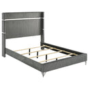  Size_Queen -- Coaster Furniture Lucia Upholstered Panel Bed IMAGE 3