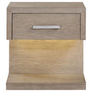  Coaster Furniture Kenora 224852 1-Drawer Nightstand Bedside Table - Barley Brown IMAGE 3