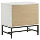  Coaster Furniture Sonora 224862 2-Drawer Nightstand Bedside Table - White IMAGE 6