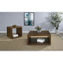  Coaster Furniture Frisco 710507 Square Engineered Wood Side End Table - Dark Pine IMAGE 7