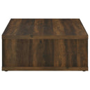  Coaster Furniture Frisco 710508 Square Engineered Wood Coffee Table - Dark Pine IMAGE 6