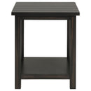  Coaster Furniture Payne 710566 Wood End Table with Shelf - Distressed Java IMAGE 2