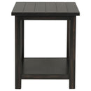  Coaster Furniture Payne 710566 Wood End Table with Shelf - Distressed Java IMAGE 3
