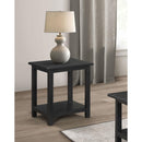  Coaster Furniture Payne 710566 Wood End Table with Shelf - Distressed Java IMAGE 5