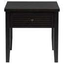  Coaster Furniture Concord 710577 1-Drawer Square End Table - Distressed Java IMAGE 4