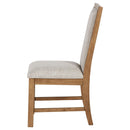  Coaster Furniture Bruner 109102 Upholstered Side Chair - Natural Brown IMAGE 5