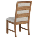  Coaster Furniture Bruner 109102 Upholstered Side Chair - Natural Brown IMAGE 6