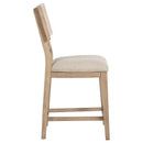  Coaster Furniture Kailani 109389 Rattan Cane Counter Side Chair - Beige Oak IMAGE 9
