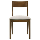  Coaster Furniture Almonte 108922 Dining Chair Upholstered Seat - Dark Brown IMAGE 3