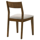  Coaster Furniture Almonte 108922 Dining Chair Upholstered Seat - Dark Brown IMAGE 7