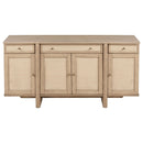  Coaster Furniture Kailani 109385 4-Door Cane Sideboard Buffet Cabinet - Beige Oak IMAGE 3