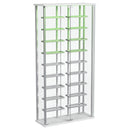  Coaster Furniture Montara 182037 Tempered Glass Wine Storage LED Curio Cabinet - Chrome IMAGE 8