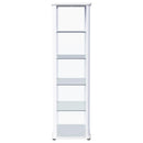 Coaster Furniture Aero 950399 5-shelf Display Curio Cabinet with LED Lighting - White IMAGE 11