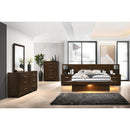  Coaster Furniture Jessica 200713M 6-Drawer Dresser with Mirror - Cappuccino IMAGE 9