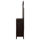  Coaster Furniture Carlton 202093M 6-Drawer Dresser with Mirror - Cappuccino IMAGE 5