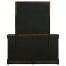  Coaster Furniture Louis Philippe 202413M 6-Drawer Dresser with Mirror - Cappuccino IMAGE 7