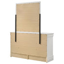  Coaster Furniture Louis Philippe 202443M 6-Drawer Dresser and Mirror - White IMAGE 8