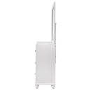  Coaster Furniture Barzini 205893M 7-Drawer Dresser with Mirror - White IMAGE 5