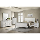  Size_Queen -- Louis Philippe 202441Q 47-inch Queen Sleigh Panel Bed - White IMAGE 5