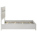  Size_Queen --  Miranda 205110Q 54-inch Upholstered Queen Panel Bed - White IMAGE 6