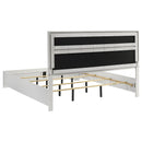  Size_King --  Miranda 205110KE 54-inch Upholstered Eastern King Panel Bed - White IMAGE 5