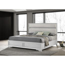  Size_California King --  Miranda 205110KW 54-inch Upholstered California King Panel Bed - White IMAGE 2