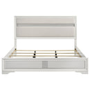  Size_California King --  Miranda 205110KW 54-inch Upholstered California King Panel Bed - White IMAGE 4
