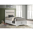  Size_Twin -- Coaster Furniture Miranda Upholstered Panel Bed IMAGE 2