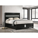 Size_King -- Miranda 206360KE 54-inch Upholstered Eastern King Panel Bed - Black IMAGE 2