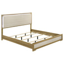  Coaster Furniture Hyland 215651KE Eastern King Panel Bed LED Headboard - Natural IMAGE 1