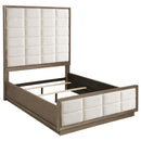  Size_Queen -- Coaster Furniture Durango Upholstered Panel Bed IMAGE 1