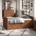  Color_Mahogany -- Marinos AM-BK304MH Twin Captain Bed IMAGE 1
