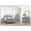  Color_Grey  Size_Full  -- Louis Philippe FM7866GY-F Full Bed IMAGE 2