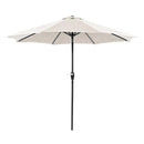  Furniture of America Soli LA-A009SV+BASE 9' Outdoor Umbrella w/ Auto Tilt + 21" Round Base IMAGE 1