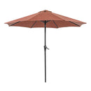  Furniture of America Tano LA-A010RD+BASE 9' Outdoor Umbrella + 21" Round Base IMAGE 1