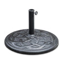  Furniture of America Tano LA-A010SV+BASE 9' Outdoor Umbrella + 21" Round Base IMAGE 2
